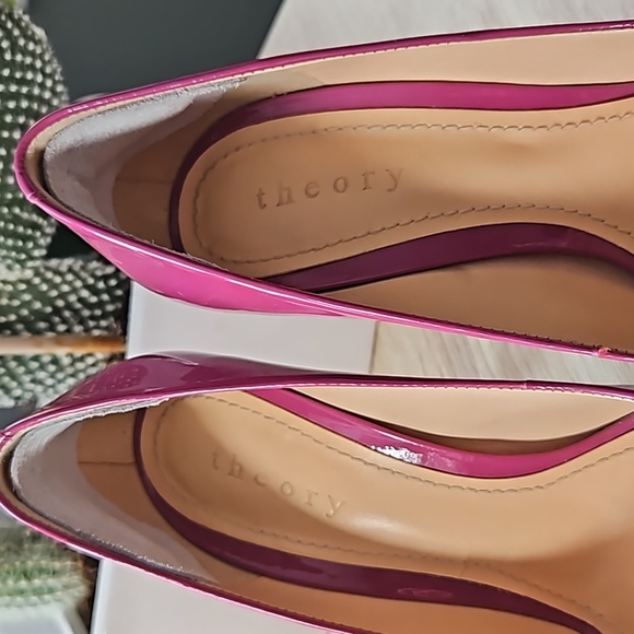 Theory Patent leather Open Toe Heels - Picture 3 of 8